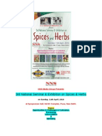 3rd National Seminar & Exhibition On Spices & Herbs