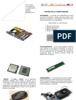 Partes de La Computadora (Díptico)