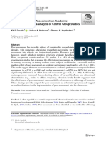 The Impact of Peer Assessment On Academic Performance: A Meta-Analysis of Control Group Studies