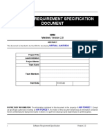 Software Requiremen Specification Template