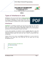 Unit-III Session 20 Types of Inheritance