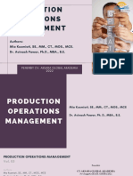 Ebook Production Operations Management (Vol. 05) Oktober 2022