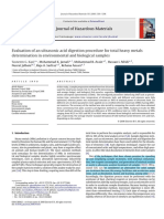 Evaluation of An Ultrasonic Acid Digestion Procedure For Total Heavy Metals