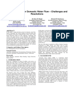 Smart Metering For Domestic Water Flow C