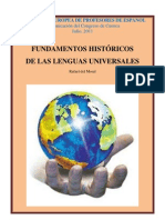 Fundamentos Históricos de Las Lenguas Universales. El Caso Del Español y La Trayectoria Del Inglés.