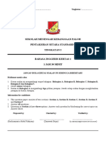 Pentaksiran Setara 1 - ENGLISH Form 2