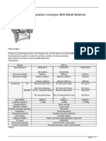 High Configuration Conveyor Belt Metal Detector