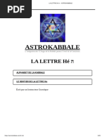 La Lettre Hé ה - Astrokabbale