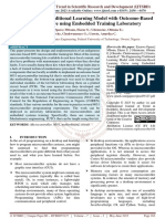 Re Engineering Traditional Learning Model With Outcome Based Learning Curve Using Embedded Training Laboratory