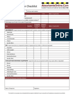 Inspection Checklist For Spill Kits