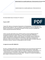 A Norma ISO 19600 - 2014 A Implementação de Um Padrão Global para o Gerenciamento Da Conformidade (Compliance)