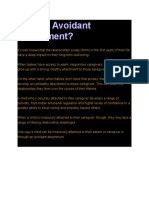 What Is Avoidant Attachment