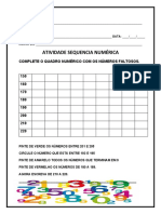 Sequencia Numerica 150 A 220