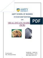 Real Estate Marketing' (NCR) : Amity School of Business Internship Report ON