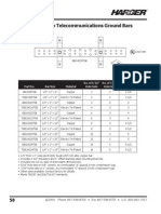 BICSI Pattern Telecommunications Ground Bars: Section 1.3.9