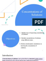 Concentrations of Solutions PPT LESSON 5