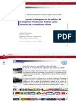 Convergencia y Divergencia en Las Politicas de Transporte y Movilidad en America Latina Gabriel Perez Salas Ricardo Sanchez