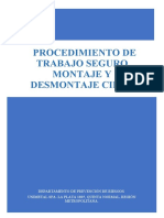 Procedimiento Trabajo Seguro Montaje y Desmontaje Cielo