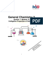 Module 10 Colligative Properties of Solutions