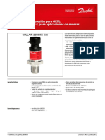 DANFOSS. Transmisor de Presion MBS 1200. 063G1605