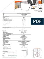 Ficha LED Pan Slim 36W Dimeable