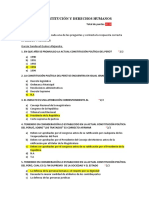 Examen Constitución y Derechos Humanos