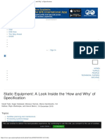 Static Equipment - A Look Inside The How and Why' of Specification