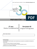 Simulado 02 (SAEB) Português - 5º Ano