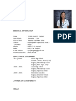 Sample Curriculum Vitae