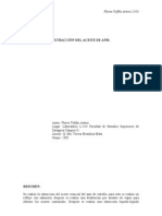 Reporte - EXTRACCIÓN DEL ACEITE DE ANÍS