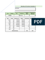 Attendance and Overtime Sheet