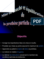 Mise en Bouche Et Équilibration de La Prothèse PDF