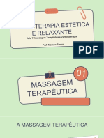 Aula 7 - Massagem Terapêutica e Ventosaterapia