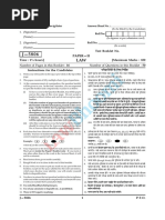 Law UGC NET Examination Question Paper 2 2006 June