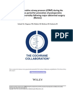 Continuous Positive Airway Pressure (CPAP) During The Postoperative Period For Prevention of Postoperative Morbidity and Mortality Followin