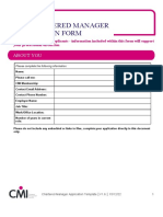 Chartered Manager Application Template Full Assessment