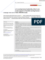 Int J Older People Nursing - 2022 - Backman - Longitudinal Changes in Nursing Home Leadership Direct Care Staff Job Strain