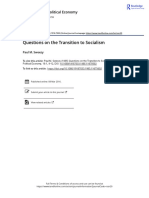 Questions On The Transition To Socialism (Studies in Political Economy, Vol. 18, Issue 1) (1985)