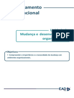 Mudanca e Desenvolvimento Organizacional