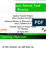 Continuous Stirred Tank Reactor