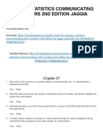 Business Statistics Communicating With Numbers 2nd Edition Jaggia Test Bank 1