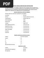 Rajasthan Judicial Services 2023 Notification