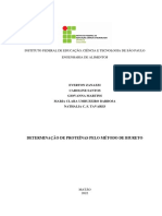 Relatório Análise Proteína Com Método de Biureto