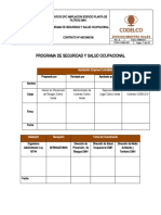 Programa de SSOMA COLINA VERDE