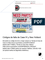 Códigos de Error Case IH y New Holland