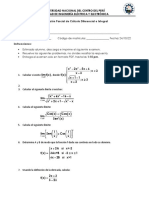 Examen Parcial de CÃ¡lculo Diferencial e Integral