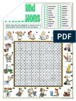 Jobs and Professions Wordsearch