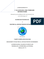 Energy Scavenging For Wireless Sensor Nodes: Elecrical and Electronics Engineering