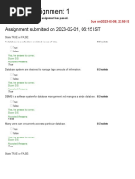 Introduction To Database Systems - Unit 3 - Week 1