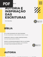 Inspiração Das Escrituras